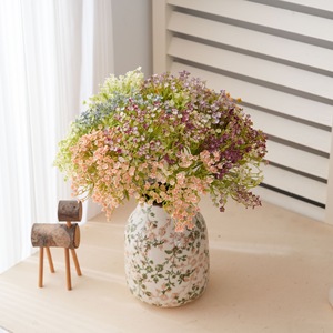 Bouquet de fleurs artificielles CallaFloral, fleurs en plastique à tige unique, décoration de mariage, rose, blanc, violet, bleu, rouge rose, jaune - Product Image 1