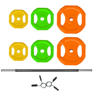 Kit de musculation de haute qualité pour l'haltérophilie et l'entraînement aérobie, barre de musculation de 20 kg, ensemble standard - Product Image 1