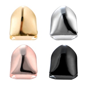 Boule d'Halloween Prothèse décorative <span class=keywords><strong>en</strong></span> laiton plaqué <span class=keywords><strong>or</strong></span> véritable Croix unique Hip Hop Grillz - Product Image 6