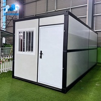Maison mobile préfabriquée pliable 20 pieds X Z Fold, installation rapide, bureau de camping, bâtiment préfabriqué, maison pliable, maison conteneur pliable