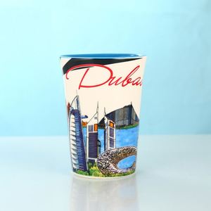 Taza de cerámica explosiva con cuchara integrada, taza de leche, taza creativa de Dubái, fabricantes de tazas con logotipo personalizado, venta al por mayor - Product Image 1