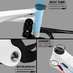 Nhà máy BXT Bán buôn xe đạp leo núi treo hoàn toàn Khung <span class=keywords><strong>XC</strong></span> sợi carbon Thru Boost 148mm 29er Khung xe đạp MTB phanh đĩa - Product Image 5