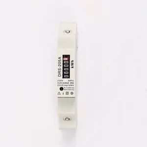 China manufacture DRS-205A Single Phase Two Wire 1 Pole Digital KWh prepaid electric meter box