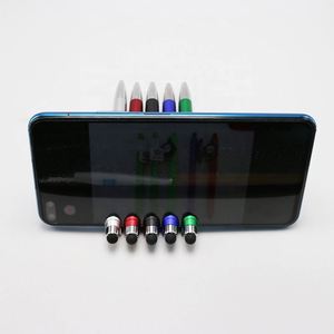 Stylos à bille personnalisés avec logo sur mesure, stylet universel avec support pour téléphone portable, papeterie en gros, stylos métalliques - Product Image 4