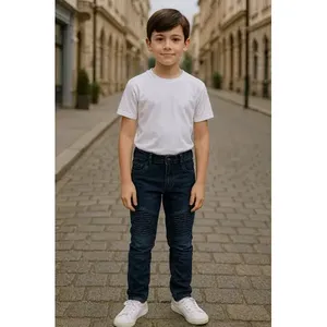 Pantalones Vaqueros para Niños Adrenaline, Lavado Oscuro, Corte Recto, Mezclilla Elástica, Cintura Media, 5 Bolsillos - Product Image 2