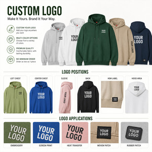 Sudadera con Capucha Personalizada con Logotipo, 280GSM, Algodón Peinado, Unisex, Venta al Por Mayor, Sudadera de Felpa Premium, Verde Salvia - Product Image 2