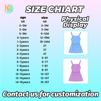 Robe de sport athlétique pour filles Kerui, UPF 50, robe de yoga sans manches pour tout-petits, robe de sport active d'été pour filles