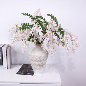 Estambres de árbol de pagoda morados al por mayor, flores artificiales para decoración de bodas, flor de sophora, decoración de ventanas - Product Image 3