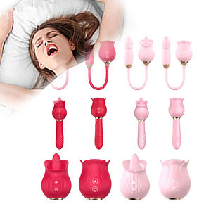 Fiore adulto Sex Toy l'atmosfera aspirante vibratore rosa <span class=keywords><strong>Dildo</strong></span> giocattolo Royal 20 Sex Toy spinta telescopico <span class=keywords><strong>Dildo</strong></span> vibratore per le donne - Product Image 1