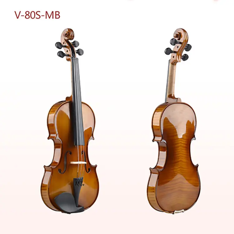 Высококачественная скрипка из твердой ели ручной работы 1/4 1/2 с бесплатным чехлом оптовая продажа