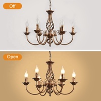 Personnalisé de haute qualité Hôtel Lobby Villa Vintage Cuivre Suspension Plafonnier Lustre