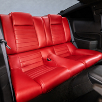 Pour Mustang Coupé 2004-2009 5ème Génération S197 (Non Facelift, PAS Cabriolet) Housses de Sièges Sur Mesure pour Voiture, Ensemble Complet