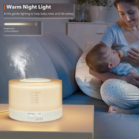 Produits tendance 2025 nouveautés bureau 500ml purificateur de brume froide diffuseur d'huiles essentielles à ultrasons lumière LED Mini humidificateur
