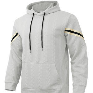 Sweat à capuche pour homme, nouveau motif jacquard, lourd, chaud, personnalisable, tendance, pour les sports de plein air - Product Image 4