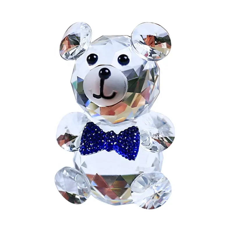クリスタルガラスI LOVE YOU Bear with heart gifts結婚式の装飾お土産赤ちゃんの誕生日プレゼント