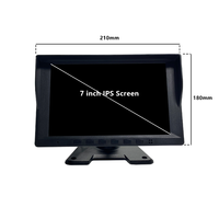 Monitor de coche Hesida de 8 pulgadas, cámara de visión trasera de coche de fábrica y monitor con parasol, soporte ajustable de alto brillo para camión