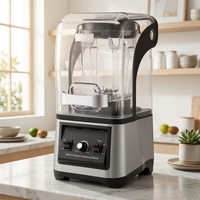 Mixeur Commercial Robuste 2200W Moteur Cuivre 5+ Vitesses Capacité 2.0L Pour Smoothies et Broyage