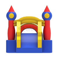 Castillo Inflable Mini WOLONG IC, Casa de Brinco de 7Lx3.5Wx3.6H, Material de PVC, Capacidad de 500 kg+, para 10-15 Niños, Uso en Interiores y Exteriores, Juego Infantil
