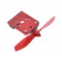 Modul Sensor Kipas Bertenaga Motor L9110 untuk Robot Pemadam Kebakaran Papan Pengembangan Mikrokomputer Satu Chip Pemasangan Standar