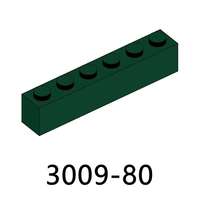 MOOXI 100g/Sac N°3009 Briques en plastique 1 X 6 Tube inférieur Blocs de construction Figurines Modèle Compatible Grandes Marques Jouets Unisexe pour Enfants