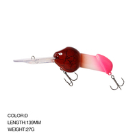 Leurre de pêche artificiel 85mm 27g en forme de pénis, pour la pêche en eau profonde, avec sonnette, type Minnow Crankbait, cadeau de Saint-Valentin