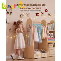Armoire Moderne Multifonctionnelle pour Enfants avec Miroir pour Chambre, Crèche, Salle de Jeux et Meuble de Rangement Montessori