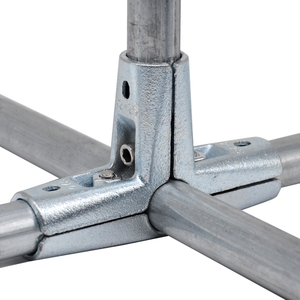 Chất lượng cao <span class=keywords><strong>4</strong></span> cách 25 mét ống tròn kết nối gang phụ kiện đường ống cho kệ trưng bày nhà máy trực tiếp - Product Image 1