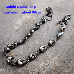 Ceintures à chaînes Y2K de luxe pour <span class=keywords><strong>hommes</strong></span>, avec porte-monnaie long et porte-clés, pour Halloween, vente en gros - Product Image 3