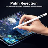 Stylet en aluminium à charge rapide USB-C pour iPad 2018-2026, avec indicateur de batterie LED, sensibilité à l'inclinaison, attraction magnétique, OEM d'usine