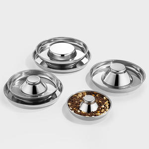 Bol en acier inoxydable pour chien, litière lente pour <span class=keywords><strong>chiot</strong></span>, bol d'eau <span class=keywords><strong>de</strong></span> <span class=keywords><strong>sevrage</strong></span>, 1 pièce - Product Image 3