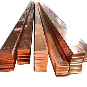 Copper Bars C12200 C18980 C15715 Edge Closing Copper Flat Rod 8mm 99.99% Pure Round Square Copper BusBar Strips Brass Rod Bar