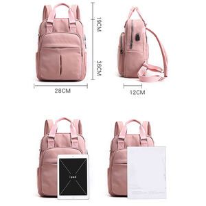 Custom Hot Product Newest Lightweight Mulit-colors Available Women Girls School Daypack <b>Backpack</b> With Usb Port <b>Backpack</b> - Product Image 6