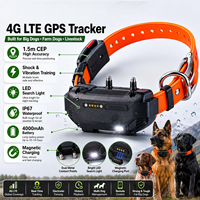 Traceur pour chien de chasse 4G LTE étanche IP67 avec entraînement par choc réglable, batterie 4000 mAh et positionnement multi-GNSS OEM/ODM