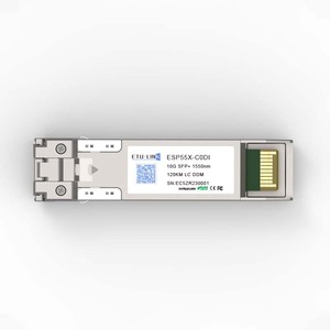 Nhà sản xuất hiệu suất cao 10G SFP + ZR 1550nm 120km DDM Mô-đun giải pháp thu phát quang 10gbase-zr - Product Image 2