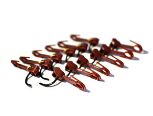 6 Pezzi Gancio per Treno Modello HO 187, Gancio Americano con Foro per Vite per Treni in Scala HO - Product Image 3