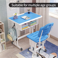 Ensemble bureau et chaise de qualité parfaite avec des couleurs optionnelles construites à partir de métal de haute qualité