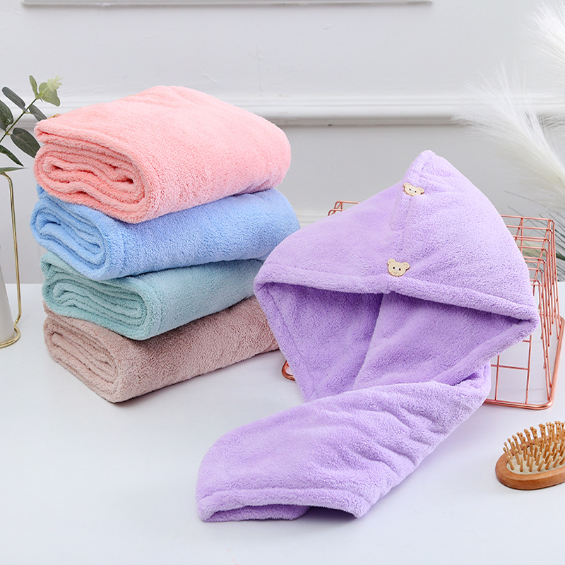 Bonnet de séchage double épaisseur, couleurs assorties - 2565 cm