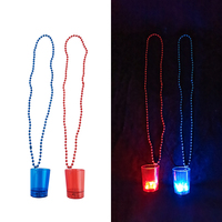 LED-Schnapsgläser Party-Halskette Plastik-Schnapsgläser für Neujahr Weihnachten Ostern Feiern-Junggesellinnenabschied Geburtstag Hochzeit Parade