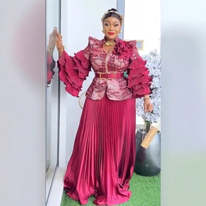 Ensemble Jupe Deux Pièces Modeste <span class=keywords><strong>de</strong></span> Haute Qualité, Élégant et Riche <span class=keywords><strong>pour</strong></span> Soirée, Fête ou Banquet, <span class=keywords><strong>Vêtements</strong></span> à Plusieurs Couches, Robes Maxi à Manches <span class=keywords><strong>pour</strong></span> <span class=keywords><strong>Femmes</strong></span> K0927 - Product Image 5