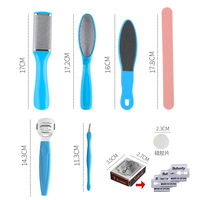 Outils de pédicure professionnels lime en plastique séparateur de doigts meuleuse de pied polisseuse pour le soin des ongles élimination de la peau morte