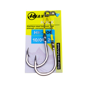 Anzuelos Dobles de Acero DORISEA 7x7 con Hilo Luminoso para Pesca en Agua Salada, Tamaños 3/0-10/0, para Pesca con Señuelos, Trolling, Marlín/Trucha - Product Image 2