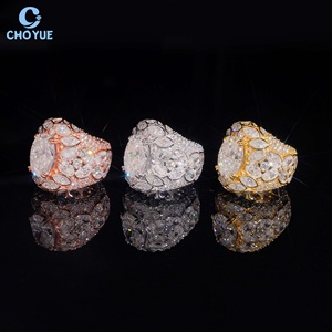 Nuevo Diseño de Joyería para Hombre, Anillo de Plata de Ley 925 con Diamantes Moissanite VVS, Anillo de Dedo Estilo Hip Hop con Incrustaciones de Moissanite - Product Image 5