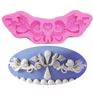 Silicone Angel Boy stampi Dessert fondente stampo di cioccolato torte gommose argilla polimerica Gumpaste pasticceria gelatina biscotti di ghiaccio - Product Image 4