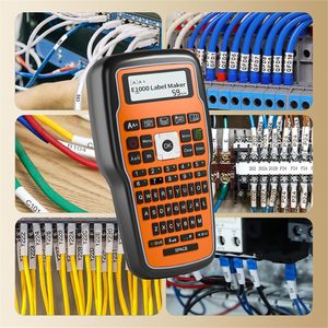 Draagbare labelmarkeringsmachine met tape E1000 Pro <span class=keywords><strong>Handheld</strong></span> labelmaker Krimpkouslabeler voor de bouw QWERTY-toetsenbord - Product Image 6