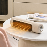 Chauffage portable PTC 110V 120V, radiateur électrique 800W à chauffage rapide, silencieux, en plastique, avec télécommande, pour bureau, table, sol, salle de bain