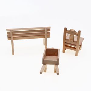 <b>Dollhouse</b> Wooden Mini Cart Home Decor Miniature Model Outdoor Courtyard Decoration Prop Cute Style Unisex Made China 0-24 Months - Product Image 6