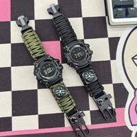 SHUAIKE Herren Outdoor-Sportuhr Wasserdichte LED-Digitalanzeige Multifunktionale Großzifferblatt Elektronische Armbanduhr G-Stil Männeruhr