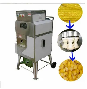 Sweet Corn Canned Snak Making Fresh Corn Thresher Machine