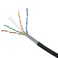 Cat6 kabel lan cat 6 kecepatan tinggi kabel ethernet cca 24awg jaringan ftp luar ruangan Cat6 aluminium 500m
