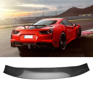 Aileron de coffre arrière/arrière en fibre de carbone GT STYLE <span class=keywords><strong>JDM</strong></span> RACING/AILE + SUPPORTS - Product Image 2